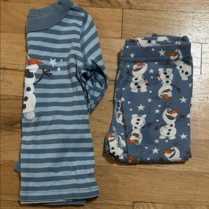Hanna Andersson Disney Olaf Pajama Set